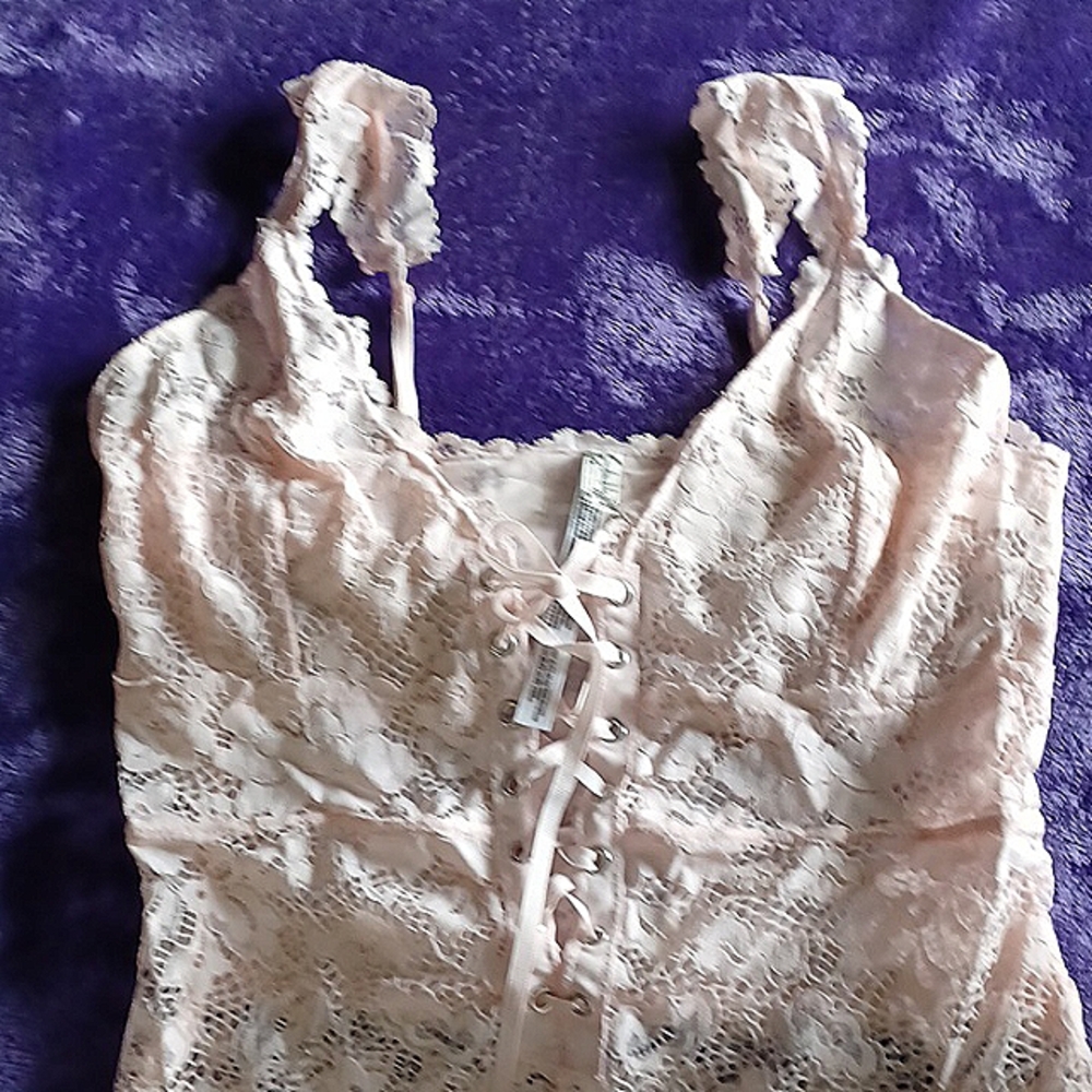 Free People Lace Bodysuit M